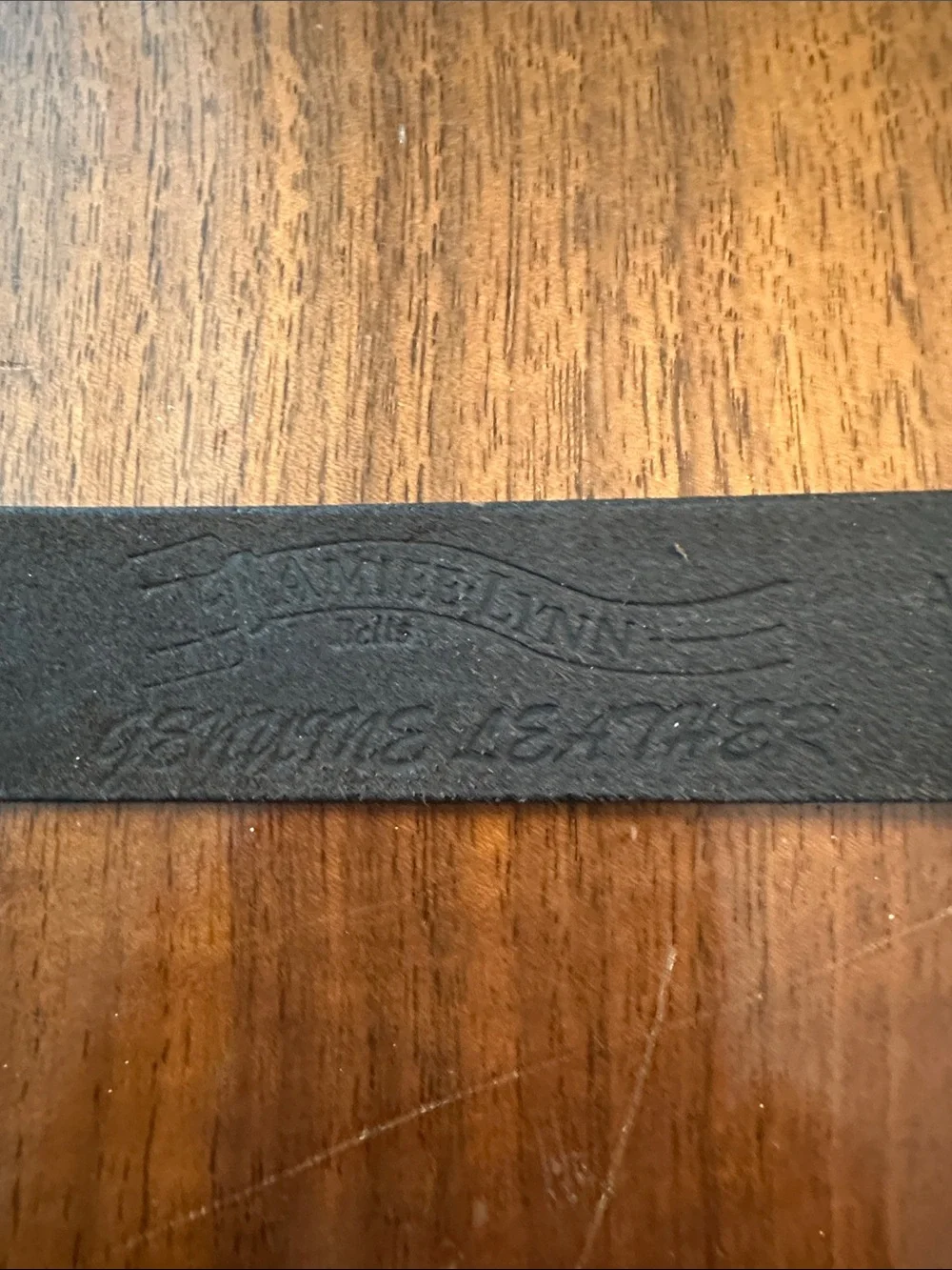 Vintage Aimee Lynn Black Leather Belt with Antiqued Silver Buckle
